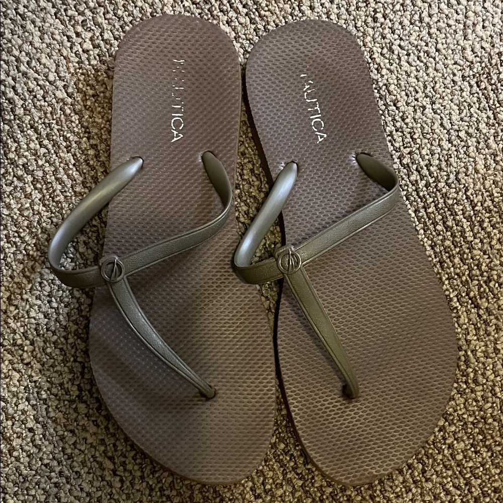 Nautica Women's Dark Brown Sandals